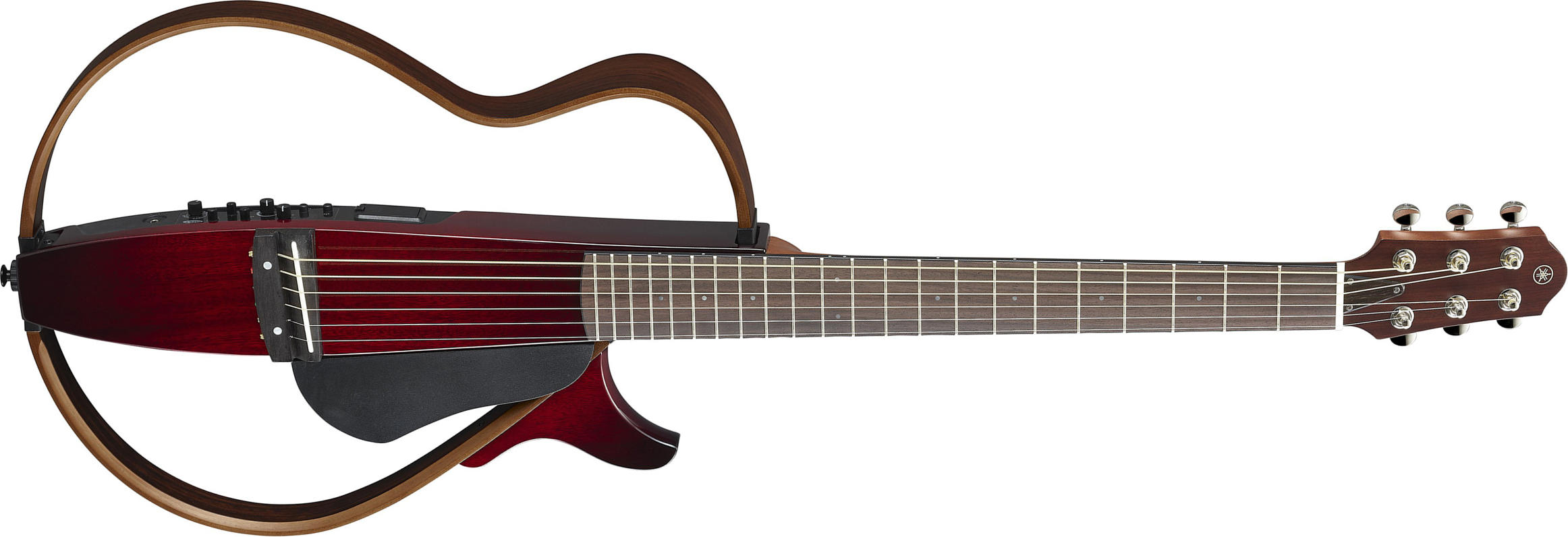 Yamaha Silent Guitar Slg200s Steel String Cw Rw - Crimson Red Burst - Travel acoustic guitar - Main picture