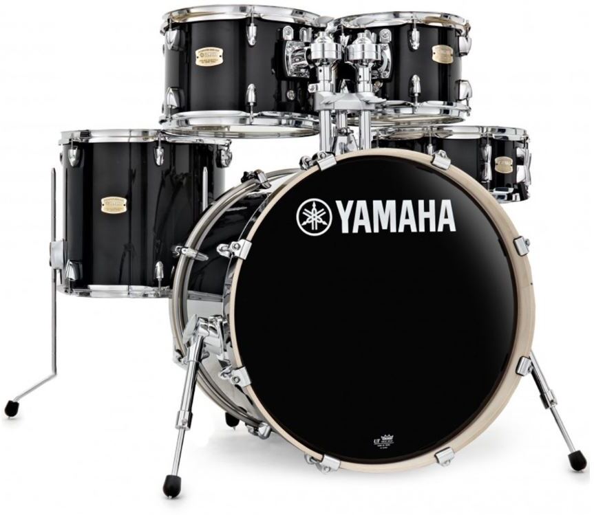 Yamaha Stage Custom Birch 20/10/12/ft14 - 5 FÛts - Raven Black - Strage drum-kit - Main picture