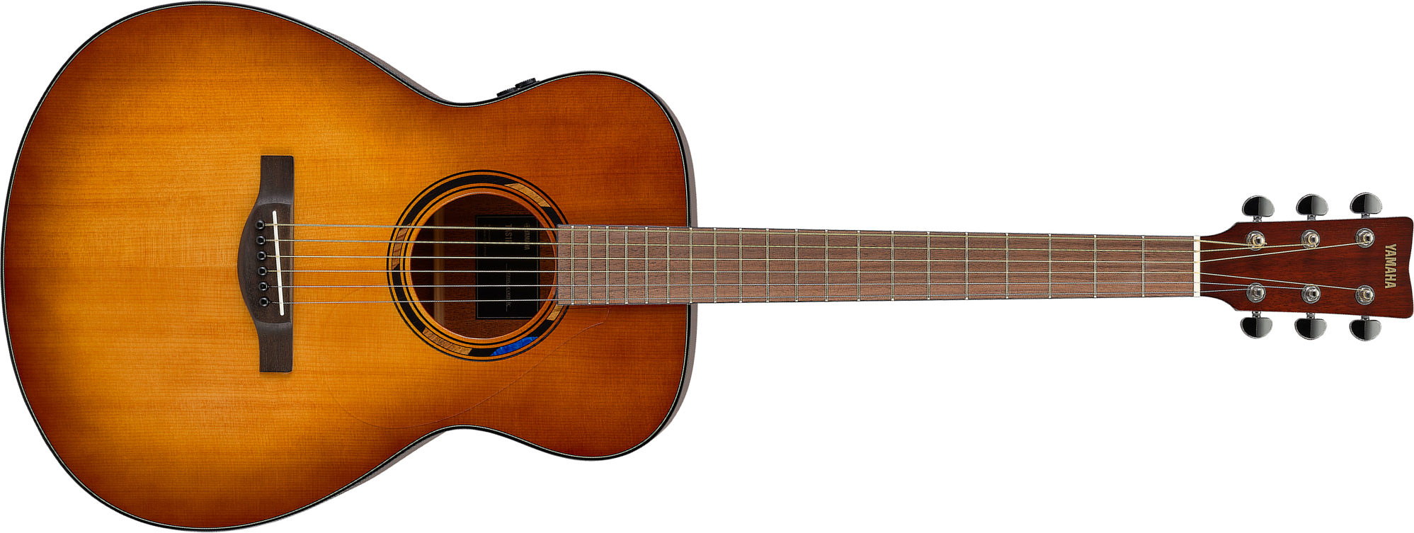 Yamaha Tas1e Transacoustic Concert Epicea Acajou Noy - Sand Burst - Folk guitar - Main picture