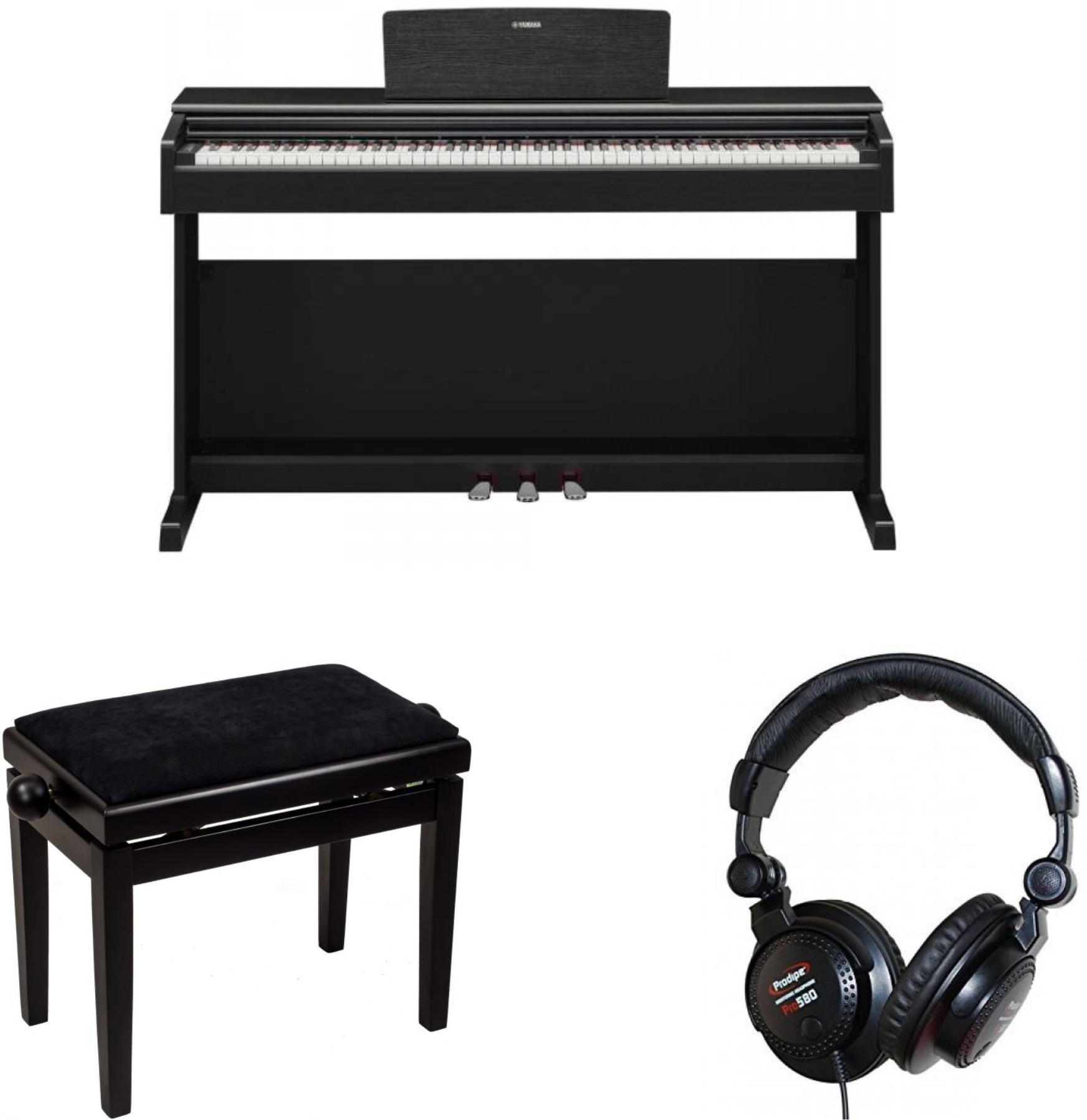 Yamaha Ydp-145 B + Casque + Banquette - Noir - Digital piano with stand - Main picture