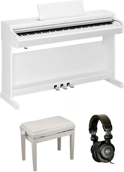 Yamaha Ydp-166 Blanc  + Banquette + Casque - Blanc - Keyboard set - Main picture