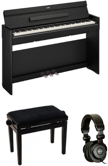 Yamaha Ydp-s56 Noir  + X-hp1 + Banquette Noir Laqué - Noir - Keyboard set - Main picture