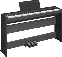 Portable digital piano Yamaha P-145 Black  + Stand L100-B + pedalier LP5