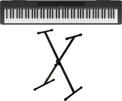Portable digital piano Yamaha P-145 Black + Stand X