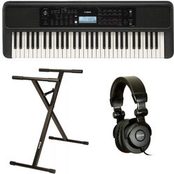 Keyboard set Yamaha PSR-E383  + Stand (XH 6102) + Casque