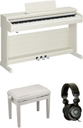 Keyboard set Yamaha YDP-166 Blanc Bouleau + Banquette + casque