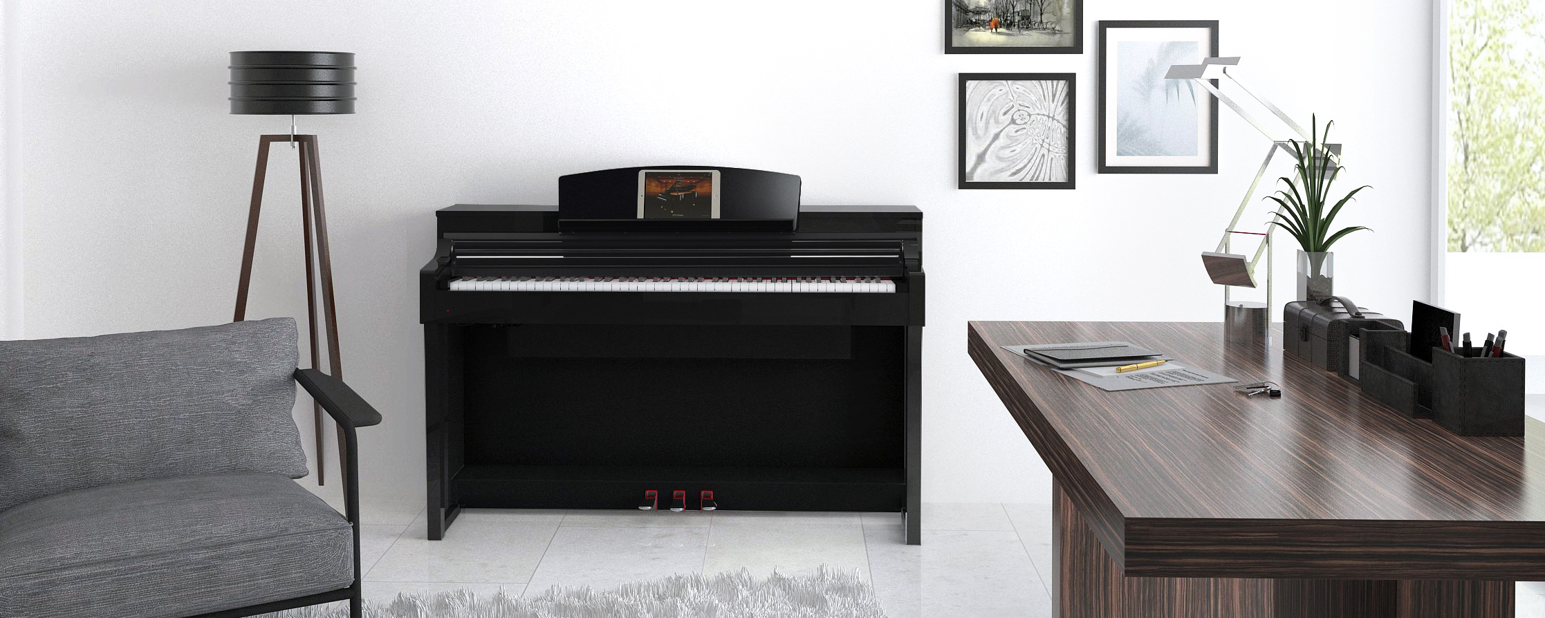 Yamaha Csp-150 - Black - Digital piano with stand - Variation 2