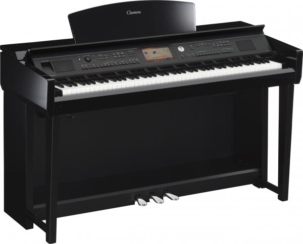 Digital piano with stand Yamaha CVP-705 expo - Polished ebony