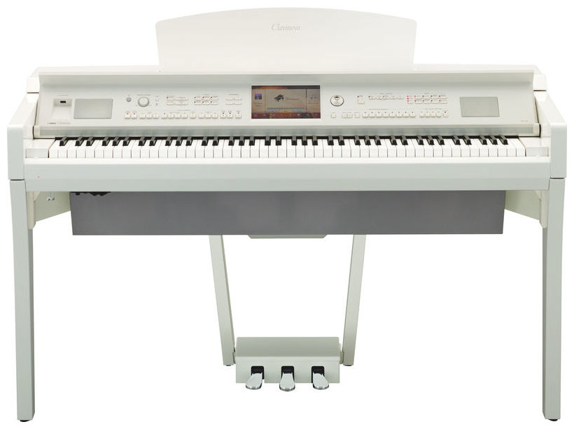 Yamaha Cvp-709pwh - Blanc Laqué - Digital piano with stand - Variation 1