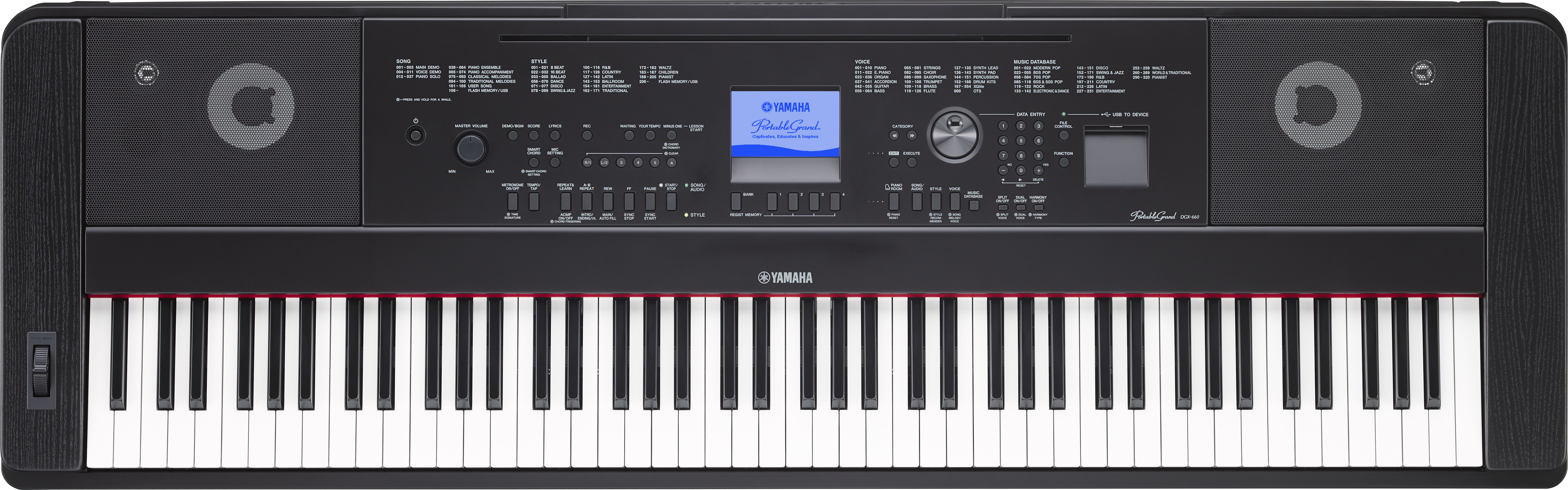 Yamaha Dgx-660 - Black - Digital piano with stand - Variation 2