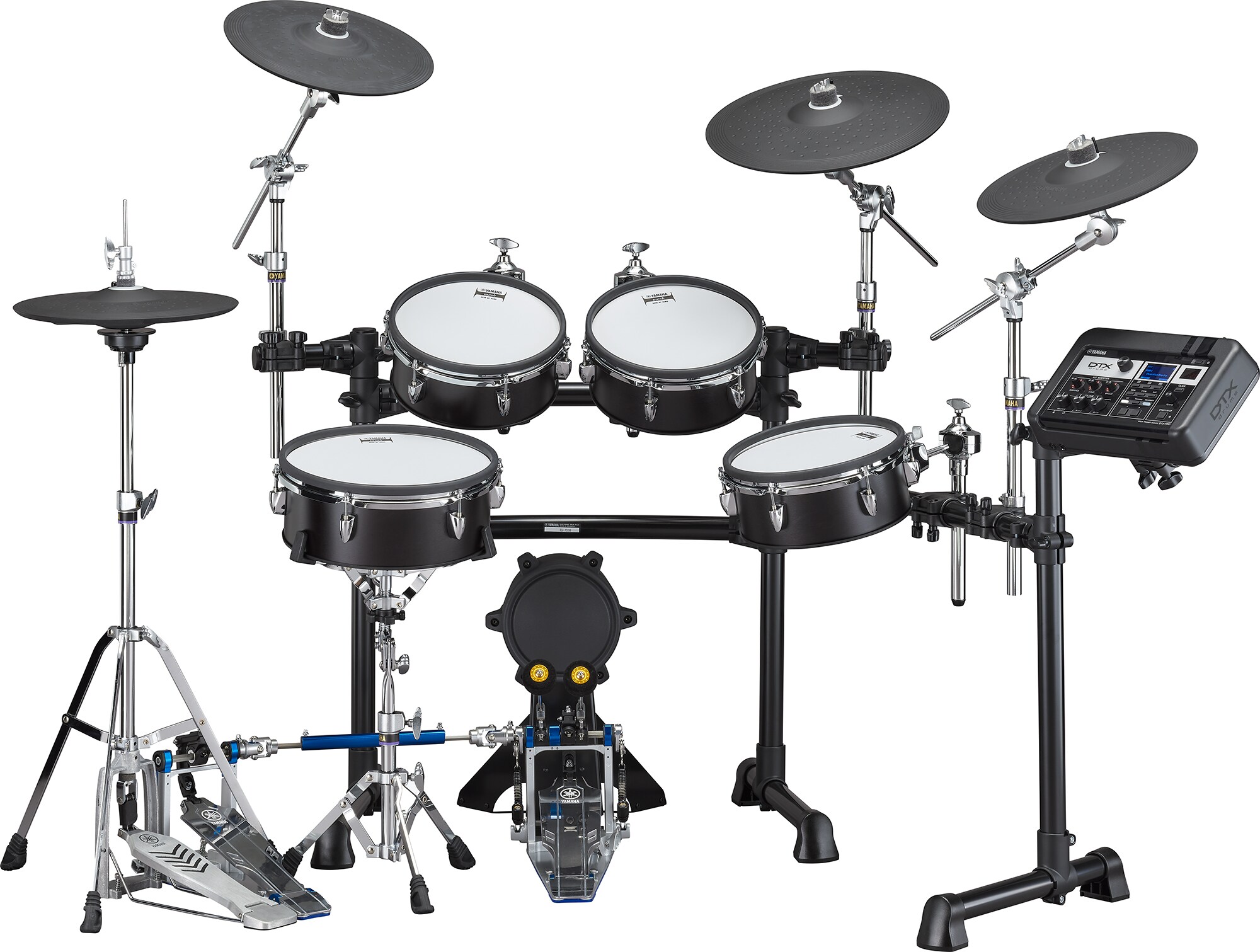 Yamaha Dtx8k-m Black Forest Bundle Complet - X-hp1 + Ds550u + Fp2710a + Vic5a - Drum Promo Set - Variation 1
