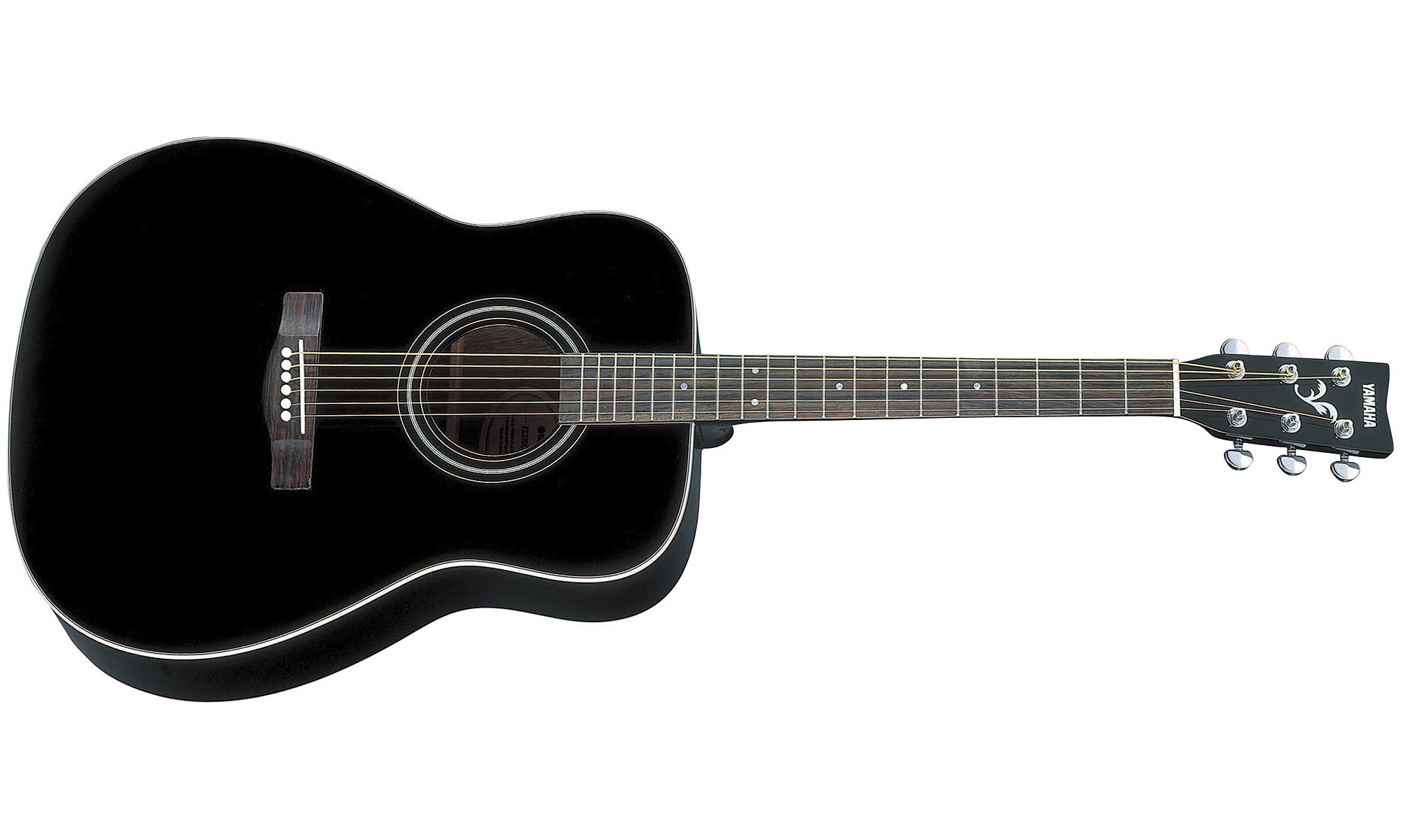 Yamaha F370 Bl Dreadnought Epicea Nato 2016 - Black - Acoustic guitar & electro - Variation 1