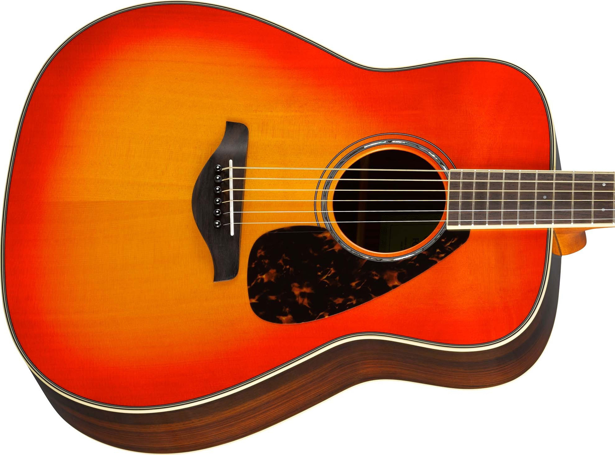 Yamaha Fg830 Ab Dreadnought Epicea Palissandre 2016 - Autumn Burst - Acoustic guitar & electro - Variation 2