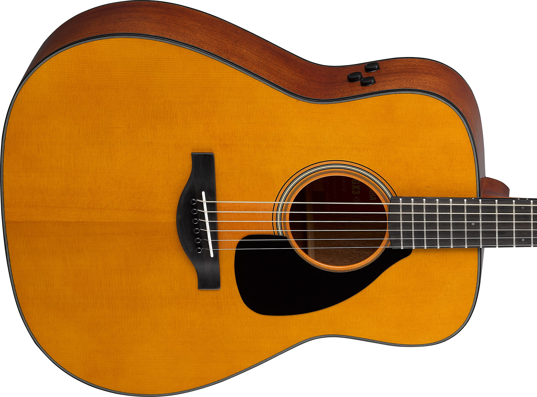 Yamaha Fgx3 Red Label Dreadnought Epicea Palissandre Eb - Heritage Natural - Acoustic guitar & electro - Variation 2