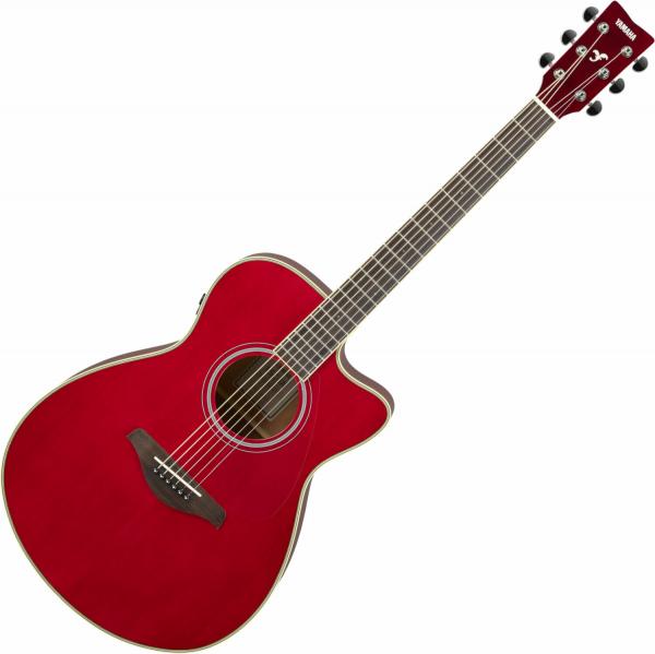 Acoustic guitar & electro Yamaha FSC-TA TRANSACOUSTIC - Ruby red
