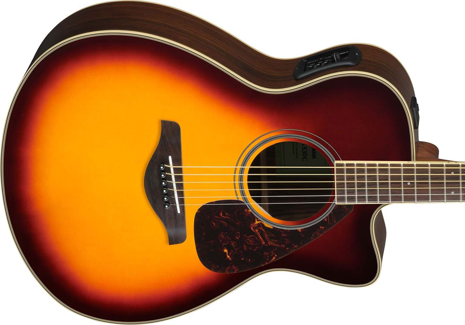 Yamaha Fsx830c Bs 2016 Concert - Brown Sunburst - Electro acoustic guitar - Variation 2