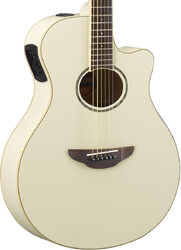 Electro acoustic guitar Yamaha APX600 - Vintage white