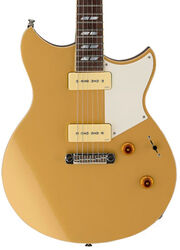 Double cut electric guitar Yamaha Chris Buck Revstar RS02CB - Honey gold