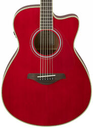 Acoustic guitar & electro Yamaha FSC-TA TRANSACOUSTIC - Ruby red