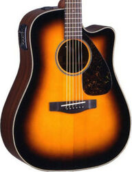 Electro acoustic guitar Yamaha FX 370C - Tobacco brown sunburst