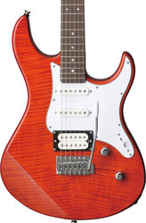 Str shape electric guitar Yamaha Pacifica 212VFM - Caramel brown