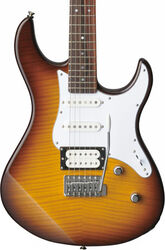 Str shape electric guitar Yamaha Pacifica 212VFM - Tobacco brown sunburst