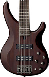 Solid body electric bass Yamaha TRBX505 TBN - Translucent brown