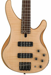 Solid body electric bass Yamaha TRBX604FM - Natural satin