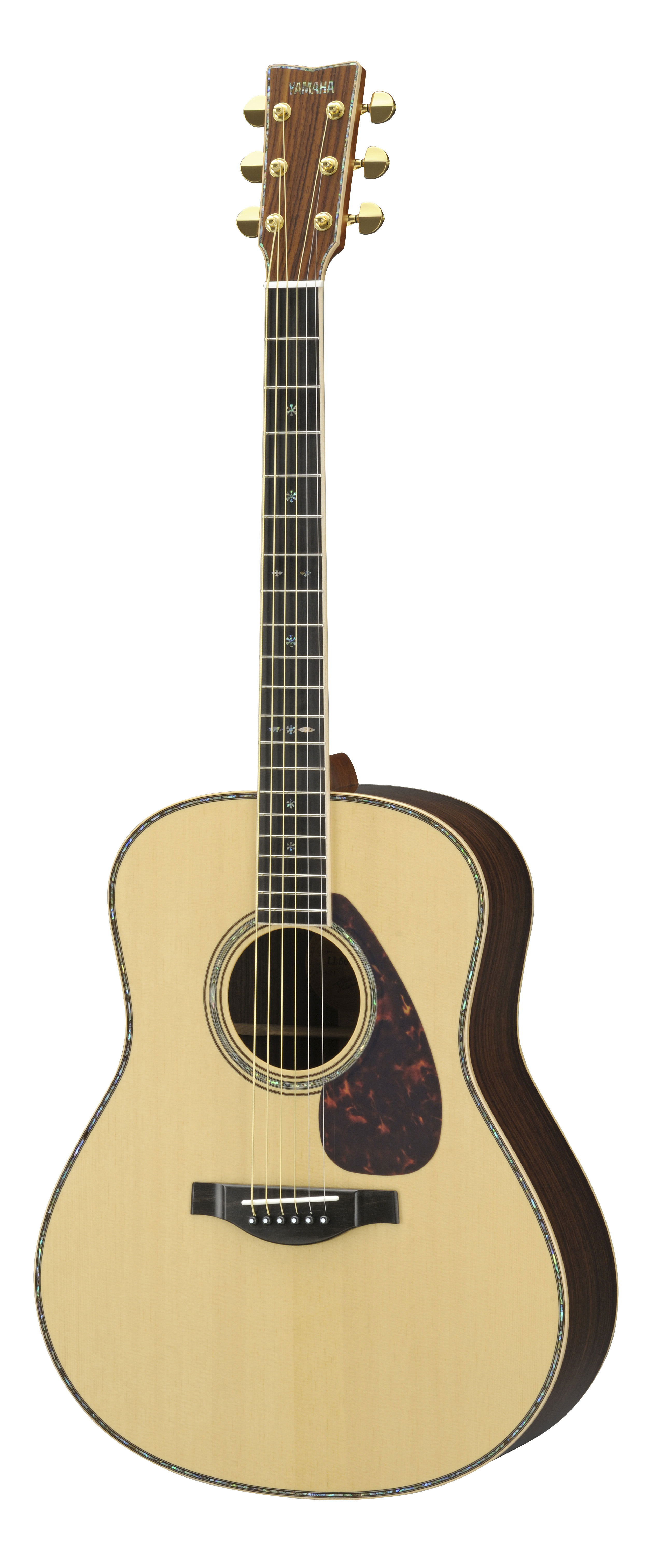 Yamaha Custom Shop Ll56 Areii Dreadnought Epicea Palissandre Eb - Natural - Electro acoustic guitar - Variation 1