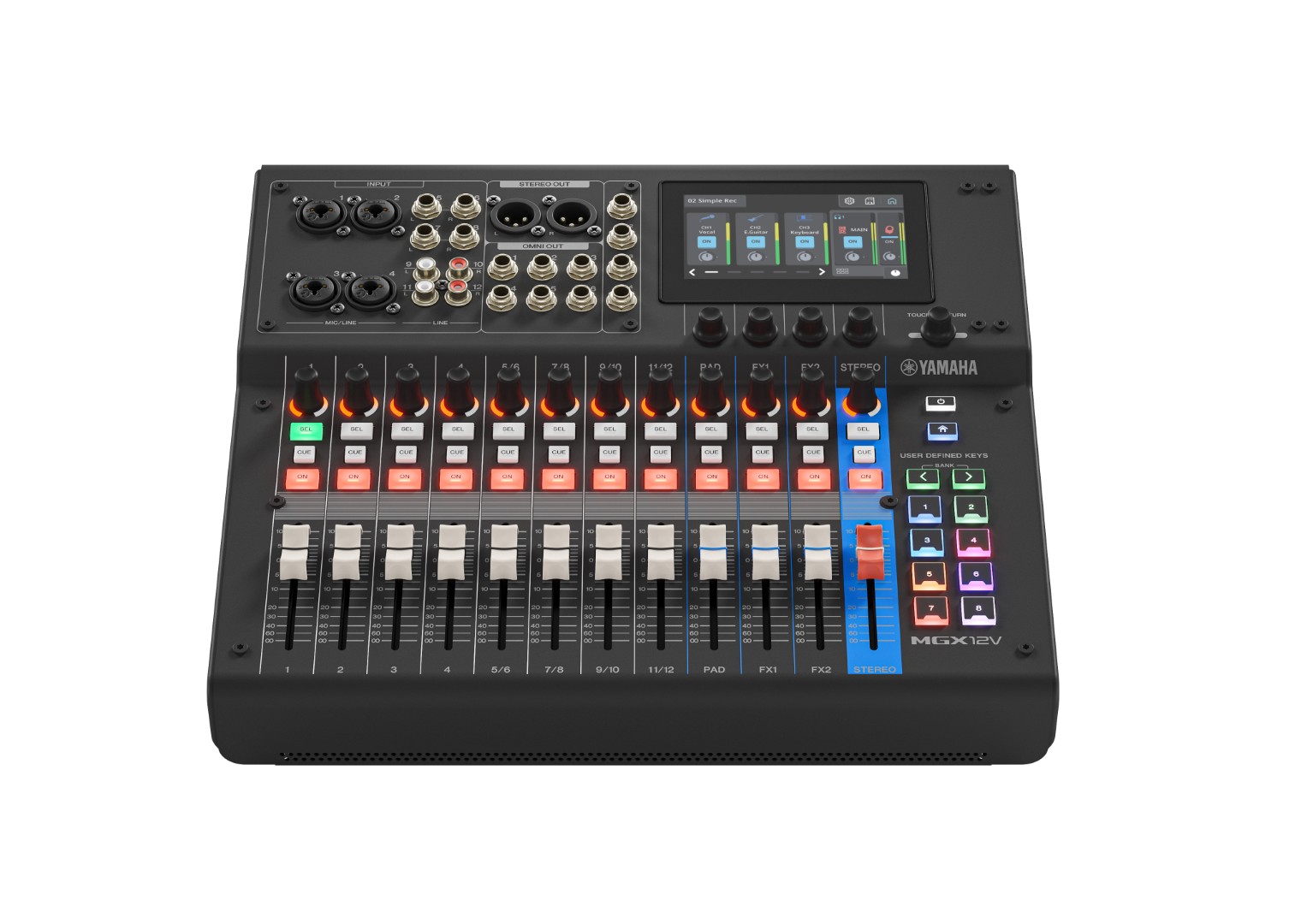 Yamaha Mgx12v Black - Digital mixing desk - Variation 2
