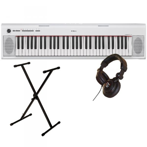 Keyboard set Yamaha NP-12WH + stand + casque