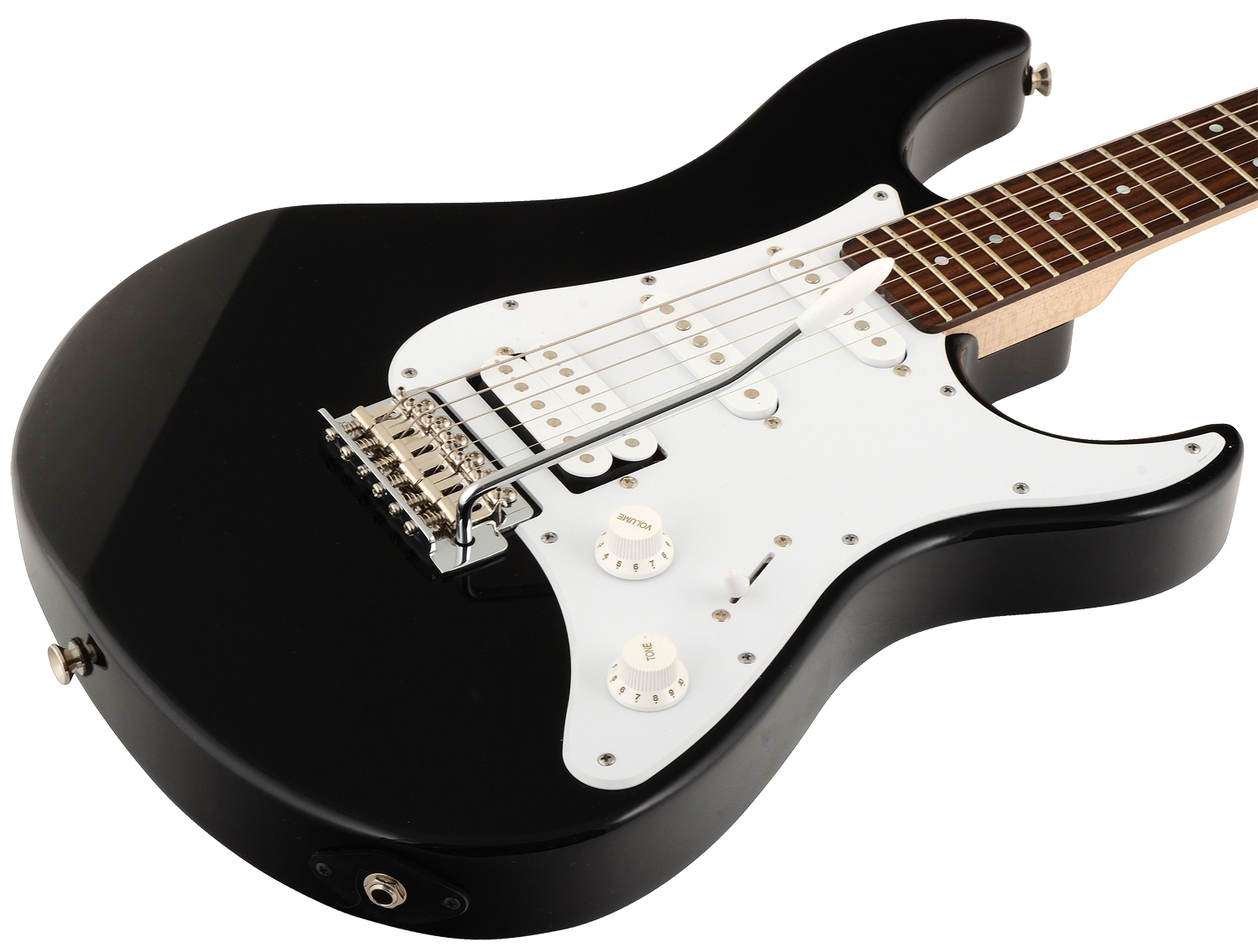Yamaha pacifica 012 black black solid body electric guitar black