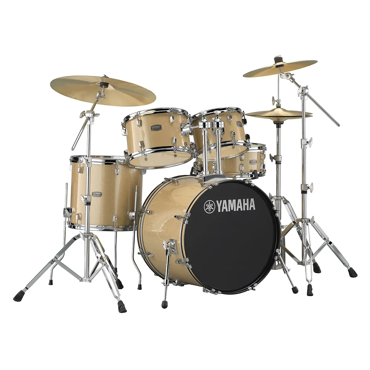 Yamaha Rydeen 22'' + Set Cymbale Paiste 101 - 5 FÛts - Champagne Glitter - Rock drum kit - Variation 3