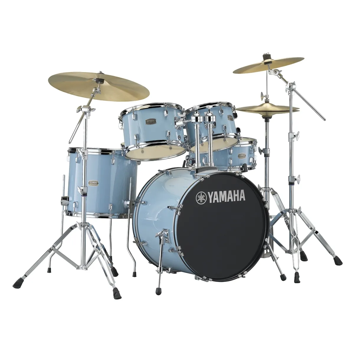 Yamaha Rydeen Fusion 20'' + Set Cymbale Paiste 101 - 5 FÛts - Gloss Pale Blue - Fusion drum kit - Variation 3