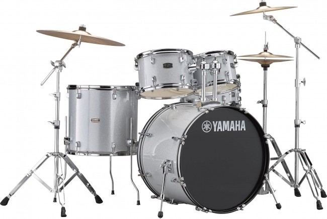 Yamaha Rydeen Stage 22 + Cymbales - Silver Glitter - Strage drum-kit - Variation 1