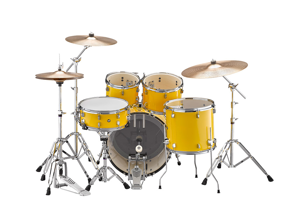Yamaha Rydeen Stage 22 + Cymbales - 4 FÛts - Mellow Yellow - Strage drum-kit - Variation 1