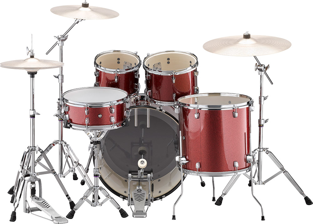 Yamaha Rydeen Stage 22 - 4 FÛts - Burgundy Glitter - Fusion drum kit - Variation 1