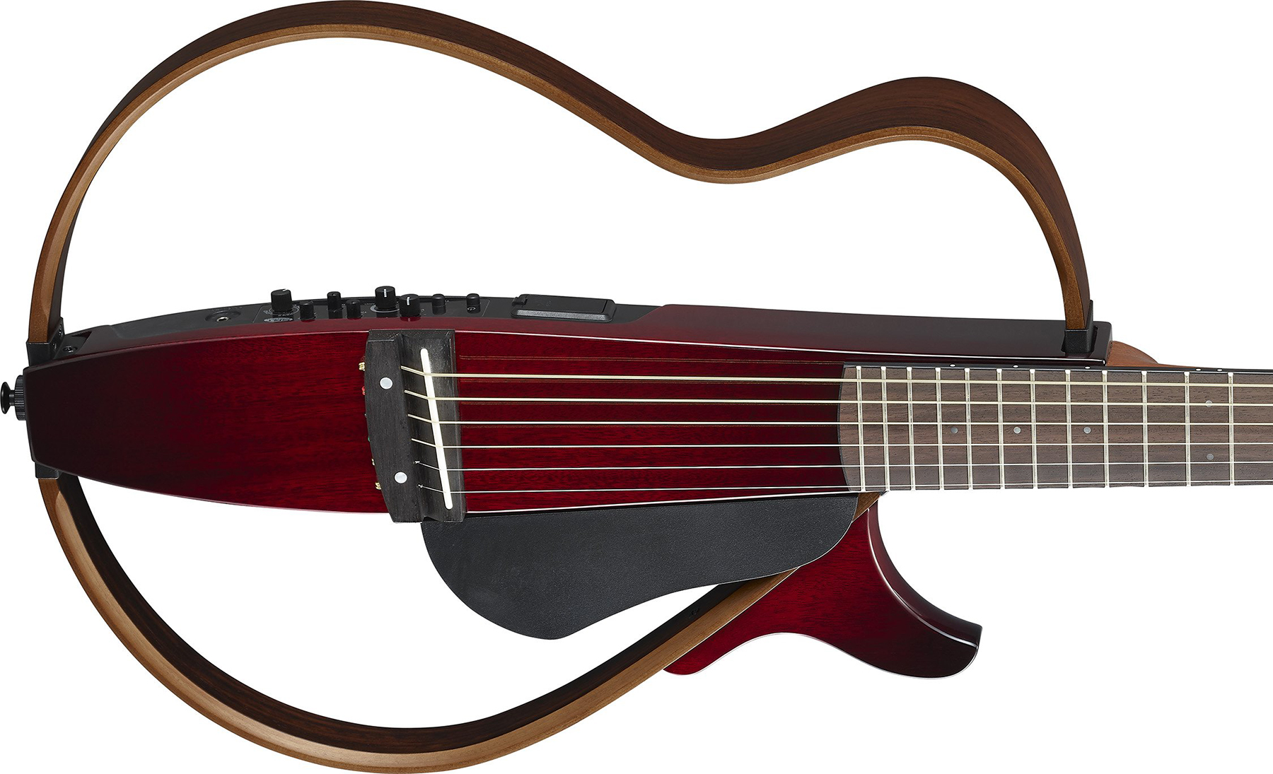 Yamaha Silent Guitar Slg200s Steel String Cw Rw - Crimson Red Burst - Travel acoustic guitar - Variation 1