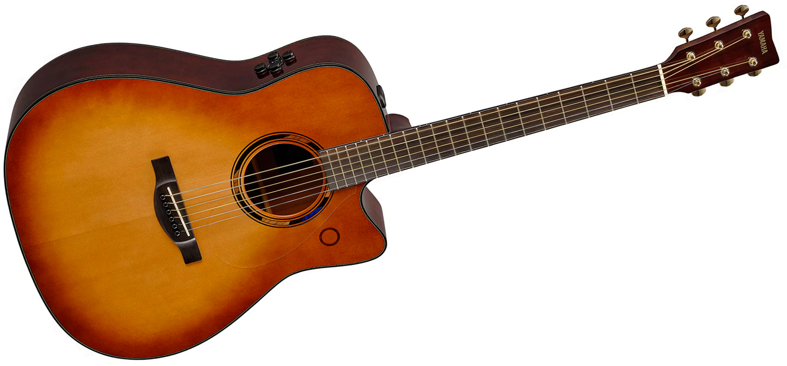 Yamaha Tag3c Transacoustic Dreadnought Cw Epicea Acajou Eb - Sand Burst - Folk guitar - Variation 1