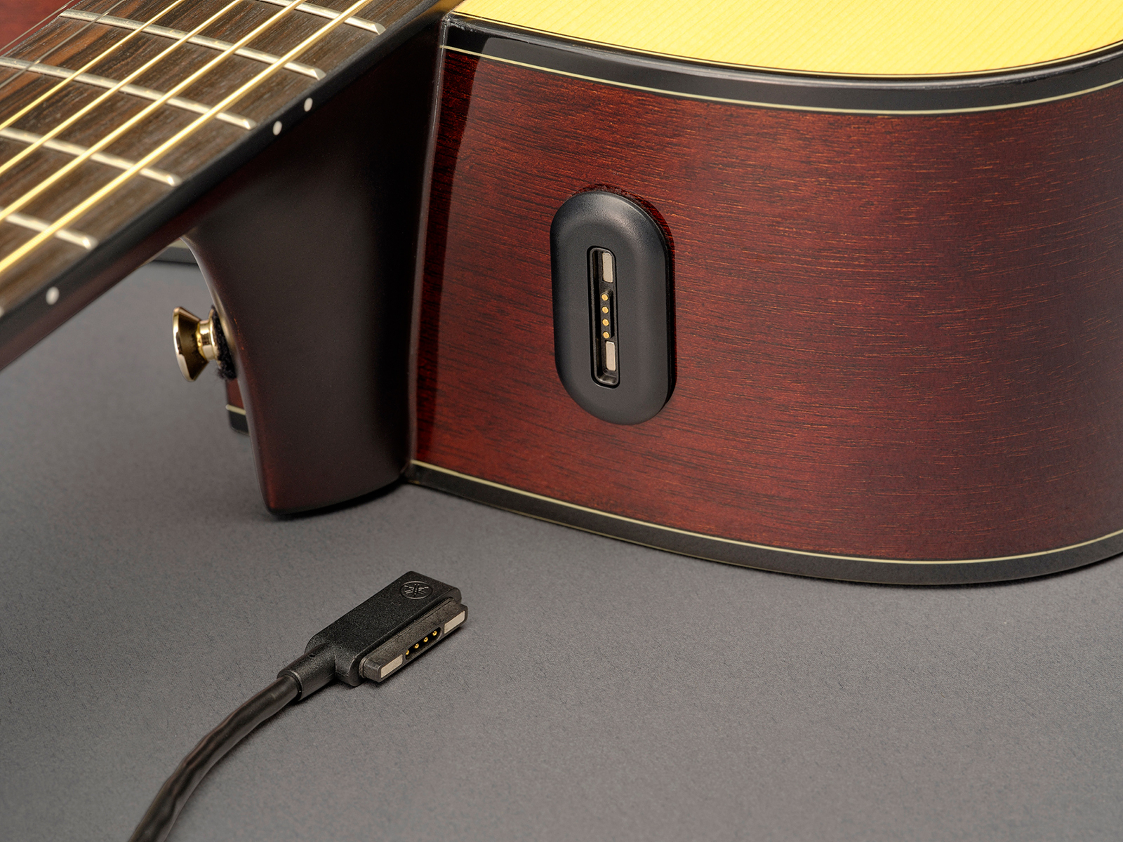 Yamaha Tag3c Transacoustic Dreadnought Cw Epicea Acajou Eb - Sand Burst - Folk guitar - Variation 7