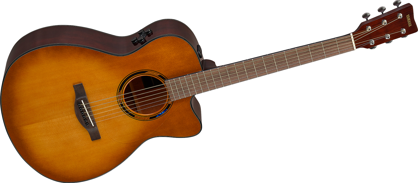 Yamaha Tas1c Transacoustic Concert Epicea Acajou Noy - Sand Burst - Folk guitar - Variation 1