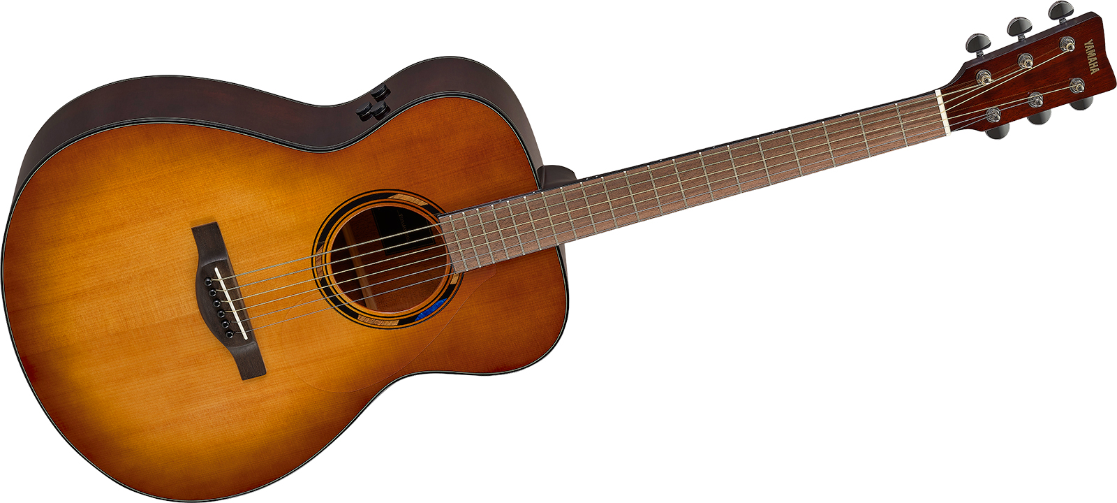 Yamaha Tas1e Transacoustic Concert Epicea Acajou Noy - Sand Burst - Folk guitar - Variation 1