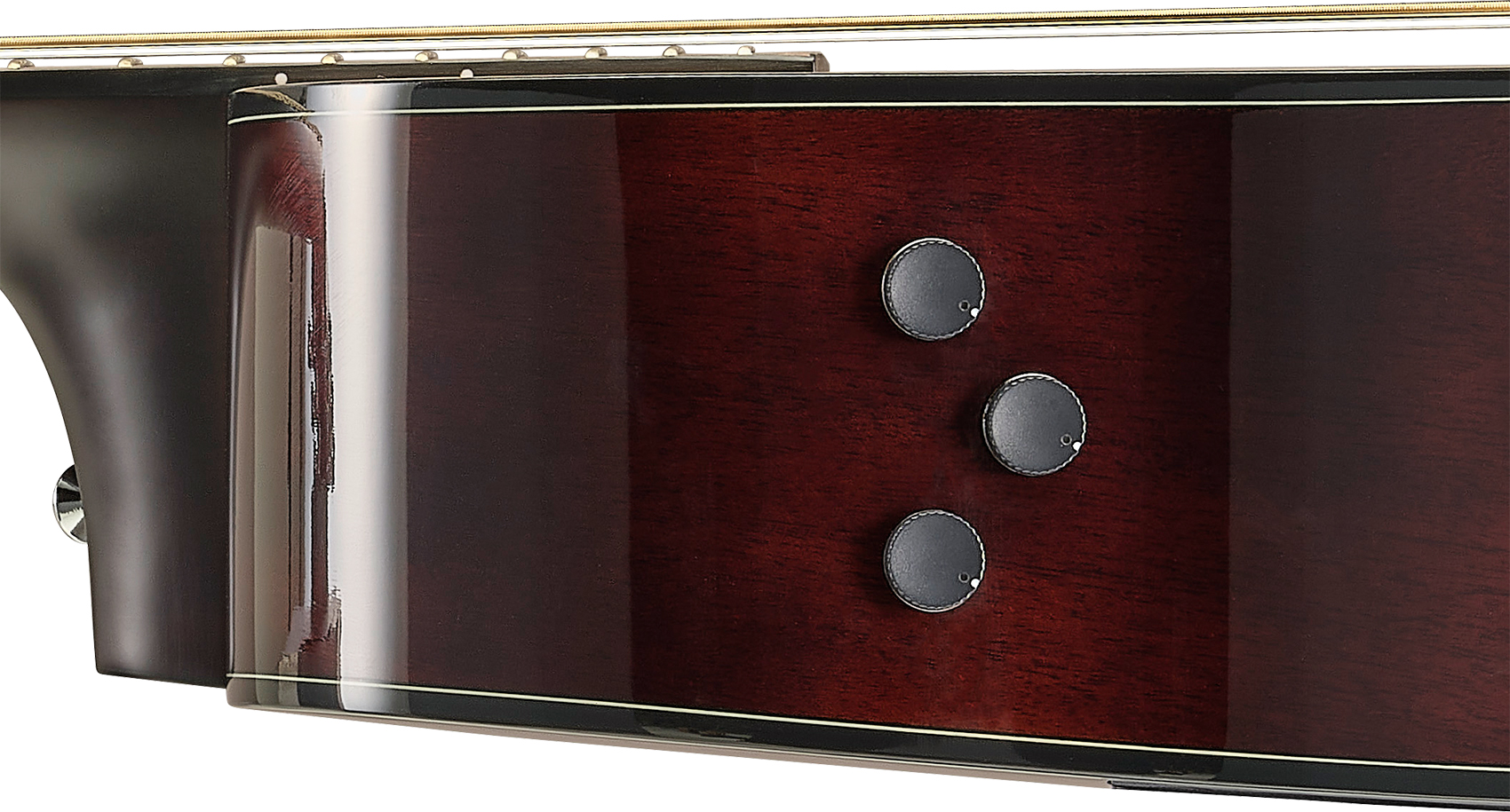 Yamaha Tas1e Transacoustic Concert Epicea Acajou Noy - Sand Burst - Folk guitar - Variation 4