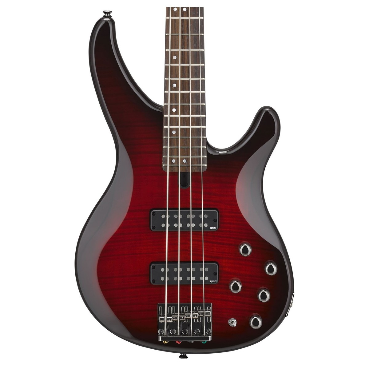 Yamaha Trbx604fm Active Rw - Dark Red Burst - Solid body electric bass - Variation 2