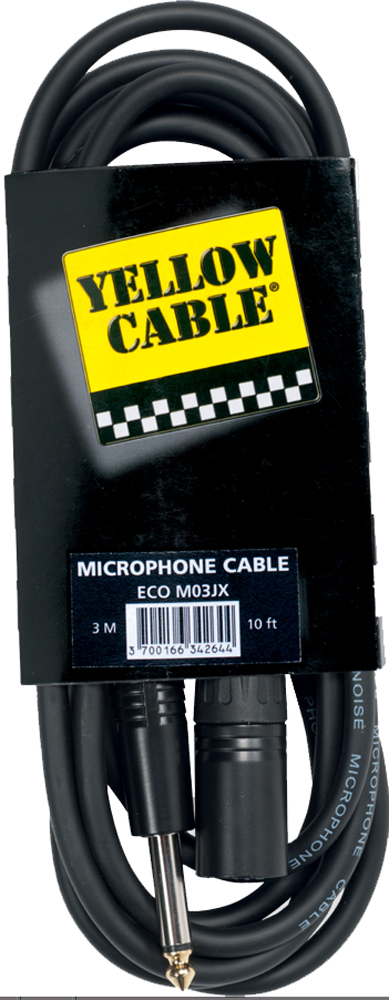 Yellow Cable Jack Mono Male Xlr Male 3m - - Cable - Main picture