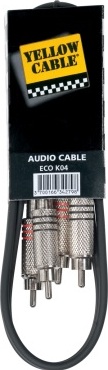 Yellow Cable K04  2 Rca Male Vers 2 Rca Male 6m - Cable - Main picture