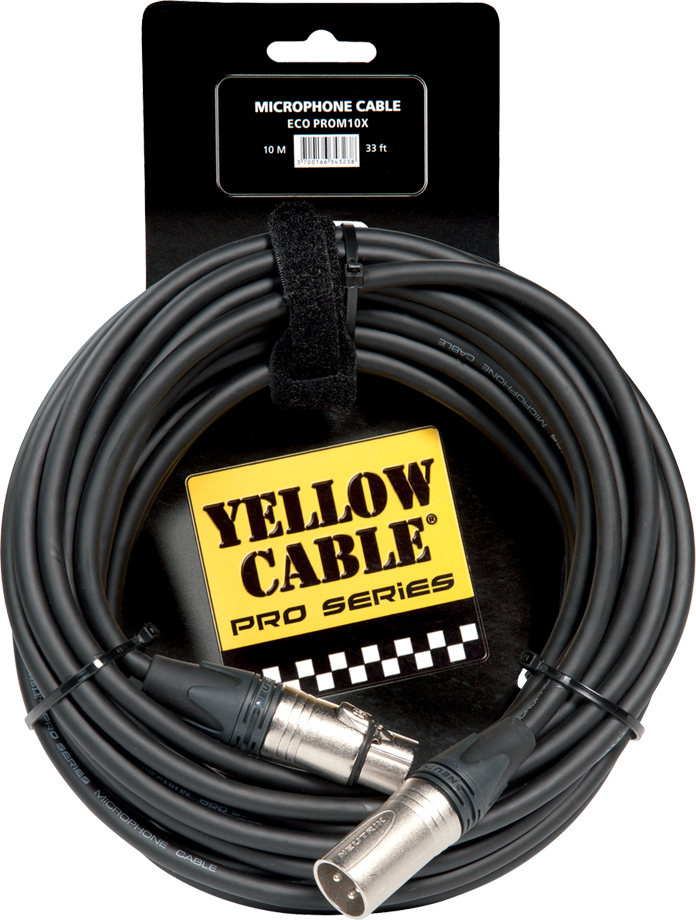 Yellow Cable Xlr M Xlr F 10m - Cable - Main picture