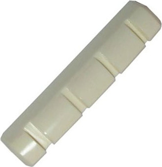 Yellow Parts Tete Basse 4 Cordes Plastique Blanc - Nut for neck - Main picture