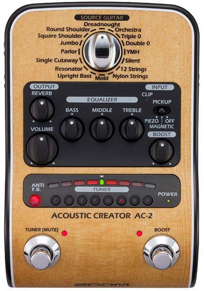 Modulation & simulator effect pedal Zoom AC-2 Acoustic Creator