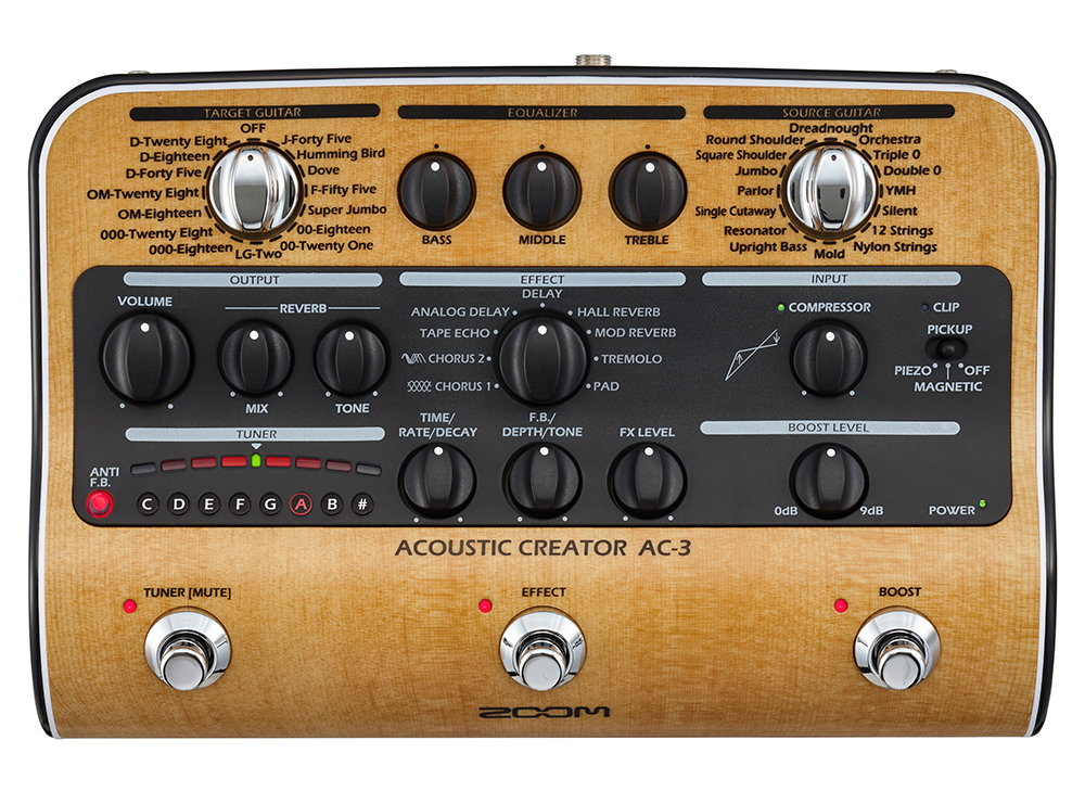 Zoom Ac-3 Acoustic Creator - Modulation & simulator effect pedal - Variation 1